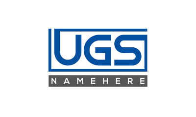 UGS creative three letters logo	