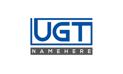 UGT creative three letters logo	