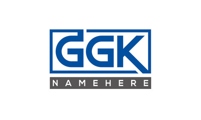 GGK creative three letters logo	
