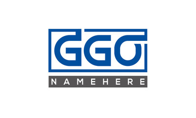 GGO creative three letters logo	