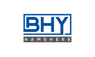 BHY creative three letters logo	