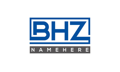BHZ creative three letters logo	