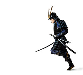 走るサムライ　武士　武将　戦国時代　時代劇 © metamorworks