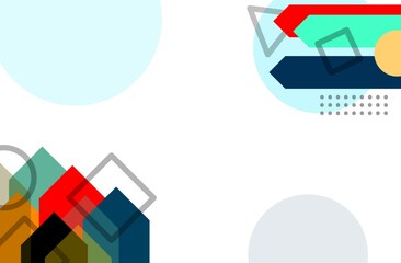 Modern geometric background, can be used for design projects, banners, posters or other works of art