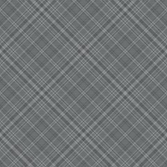Grey Diagonal Plaid Tartan textured Seamless Pattern Design
