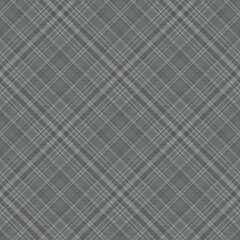Grey Diagonal Plaid Tartan textured Seamless Pattern Design