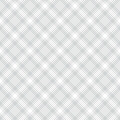 White Diagonal Plaid Tartan textured Seamless Pattern Design