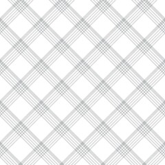 White Diagonal Plaid Tartan textured Seamless Pattern Design