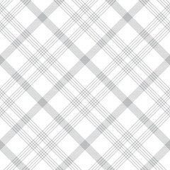 White Diagonal Plaid Tartan textured Seamless Pattern Design