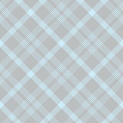 Sky Blue Diagonal Plaid Tartan textured Seamless Pattern Design
