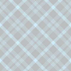 Sky Blue Diagonal Plaid Tartan textured Seamless Pattern Design