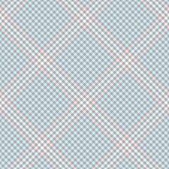 Sky Blue Diagonal Plaid Tartan textured Seamless Pattern Design