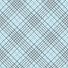 Sky Blue Diagonal Plaid Tartan textured Seamless Pattern Design