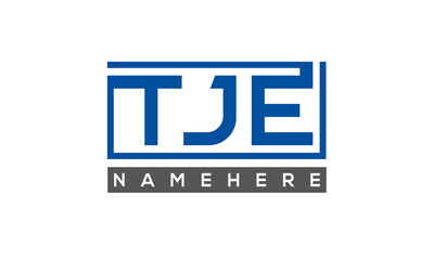 TJE creative three letters logo