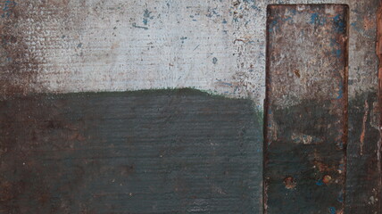 Wooden wall with weathered and porous