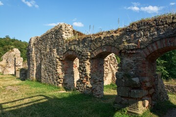 Ruins of Lukov Castle. Central Moravia. Europe. 