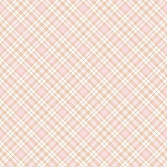 Pink Diagonal Plaid Tartan textured Seamless Pattern Design