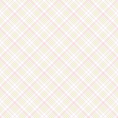 Pink Diagonal Plaid Tartan textured Seamless Pattern Design