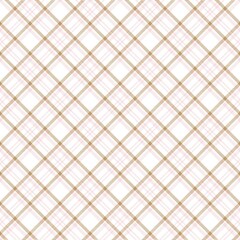 Pink Diagonal Plaid Tartan textured Seamless Pattern Design