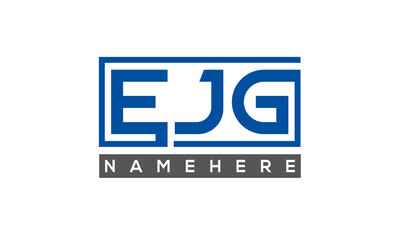 EJG creative three letters logo