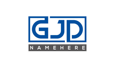 GJD creative three letters logo