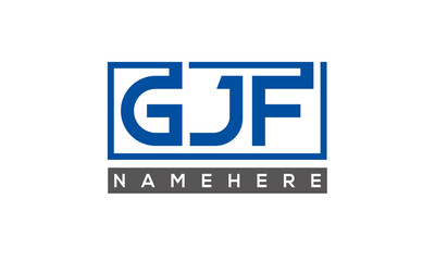 GJF creative three letters logo