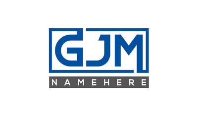 GJM creative three letters logo