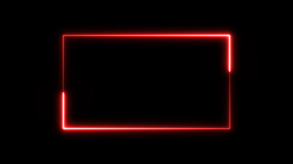 neon glow color moving seamless art loop background abstract motion screen background animated box shapes 4K loop lines.