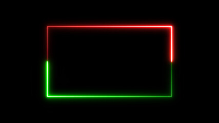 neon glow color moving seamless art loop background abstract motion screen background animated box shapes 4K loop lines.