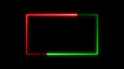 neon glow color moving seamless art loop background abstract motion screen background animated box shapes 4K loop lines.