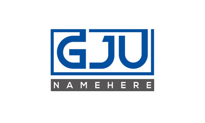 GJU creative three letters logo