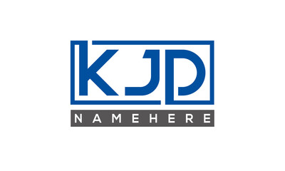 KJD creative three letters logo	