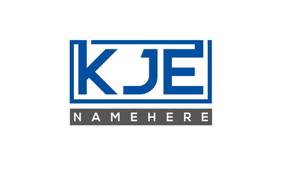 KJE creative three letters logo	