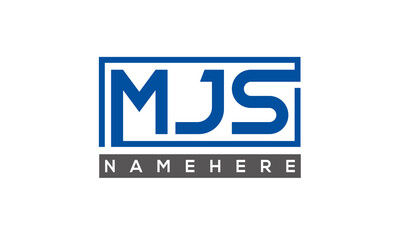 MJS creative three letters logo	