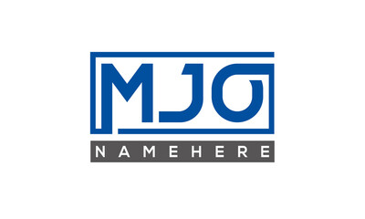MJO creative three letters logo	