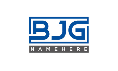 BJG creative three letters logo	