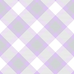 Purple Diagonal Plaid Tartan textured Seamless Pattern Design