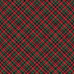 Green Diagonal Plaid Tartan textured Seamless Pattern Design