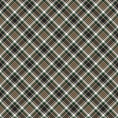 Green Diagonal Plaid Tartan textured Seamless Pattern Design