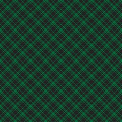 Green Diagonal Plaid Tartan textured Seamless Pattern Design