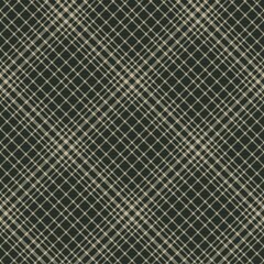 Green Diagonal Plaid Tartan textured Seamless Pattern Design