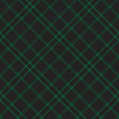 Green Diagonal Plaid Tartan textured Seamless Pattern Design