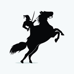 Chatrapati Sivaji Maharaj. A fighter against the Moguls, vector image of sivaji.