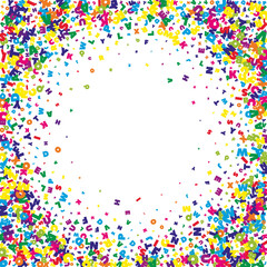 Falling letters of English language. Vivid flying words of Latin alphabet. Foreign languages study concept. Eminent back to school banner on white background.