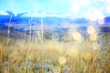 Obraz premium Altai mountain landscape, panorama autumn landscape background, fall nature view