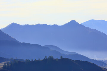 Altai mountain landscape, panorama autumn landscape background, fall nature view