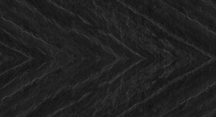 Fototapeta premium Dark gray stone background with copy space. Black grunge banner with rock texture.