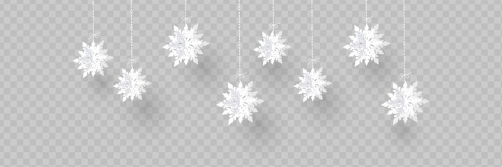 Merry Christmas and winter season with paper cut snow flake, Merry Christmas design,vector illustration.