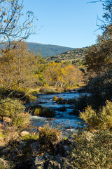 Lozoya Valley, in the Sierra de Guadarrama of Madrid, with autumn colors