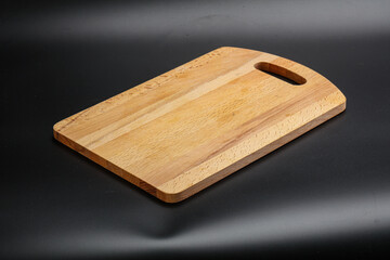 Wooden board for kitchen isolated